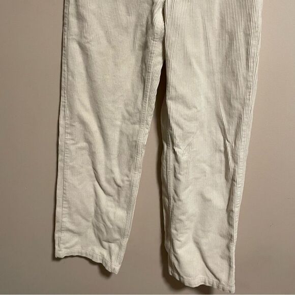 Aritzia Tna Sunview Pant Ripcord Corduroy Pant in White Creme- Size 0 - Picture 6 of 8
